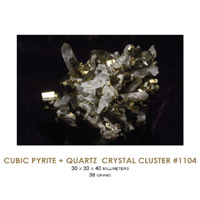 quartz with pyrite crystals