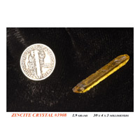 zincite crystal specimen