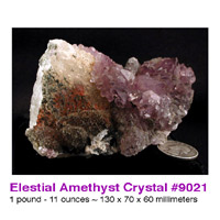 Elestial Amethyst Crystal from India
