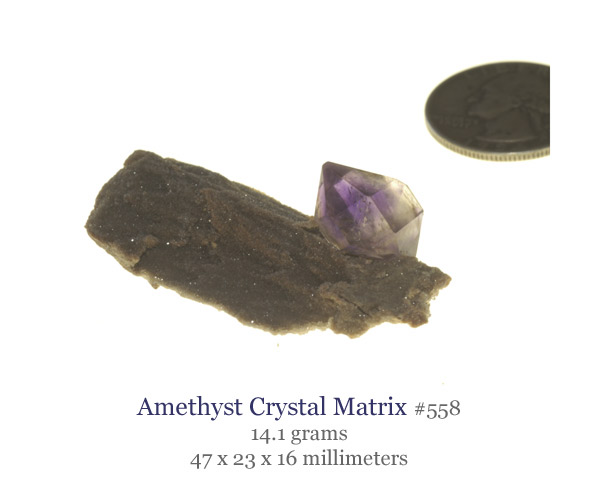 Kazakhstan Amethyst Crystal on Matrix