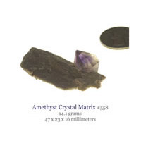 DT Amethyst Crystal on Matrix