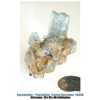 aquamarine crystal cluster