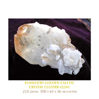 Golden Calcite Crystal from Elmwood, Tenessee