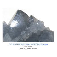 Celestite Crystal from Madagascar