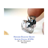 HERKIMER DIAMOND QUARTZ CRYSTAL SCEPTER