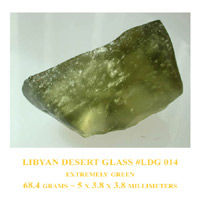 Libyan Desert Glass specimens