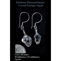 Herkimer Diamond Sterling Silver Earrings