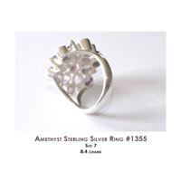 FACETED AMETHYST RING