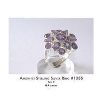FACETED AMETHYST RING