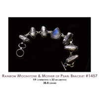 Moonstone, and Mother of Pearl Bracelet