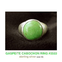 Gaspeite Ring
