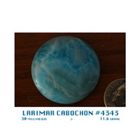 Larimar Cabochon #4343