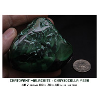 Natural Chatoyant Malachite + Chrysocolla from Africa