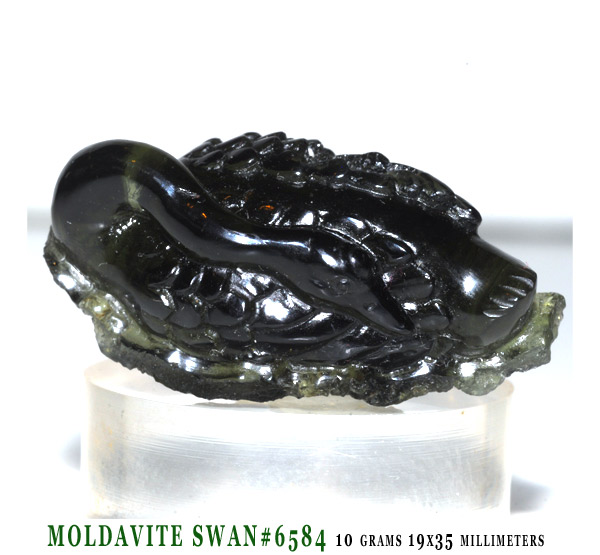 Moldavite Swan