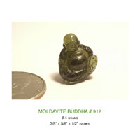 Moldavite Buddha