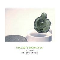 Moldavite Buddha