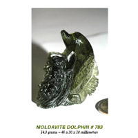 Moldavite Dolphin
