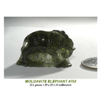 Moldavite Elephant
