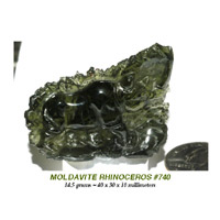 Moldavite Rhino
