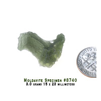 moldavite tektite specimen
