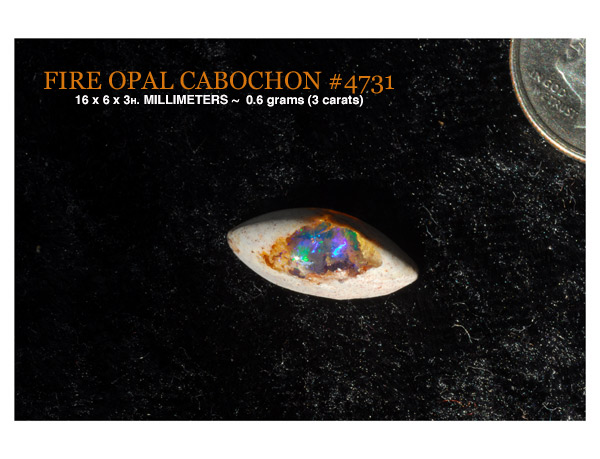 fire opal from Mexico