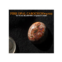 Fire opal cabochon