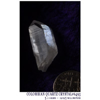 colombian lemurian quartz crystal specimen