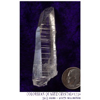 colombian lemurian quartz crystal specimen