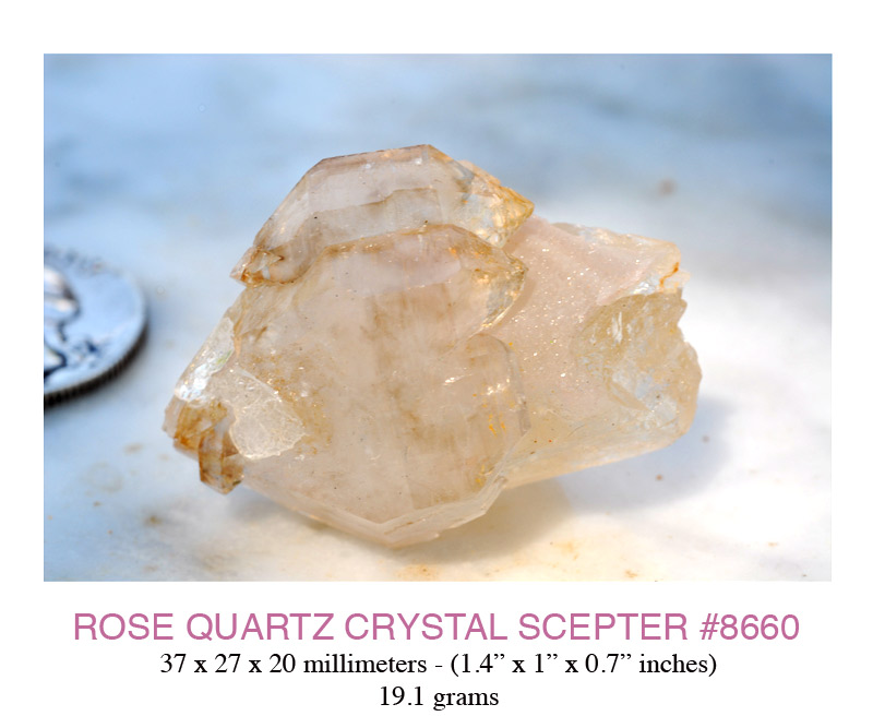 rose quartz scepter crystal 