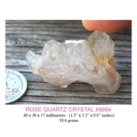 rose quartz crystals
