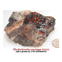  rhodochrosite crystal specimen