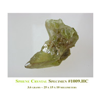 sphene crystal specimen