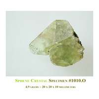 sphene crystal specimen