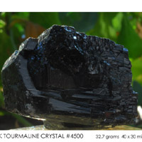 black tourmaline crystal #4500