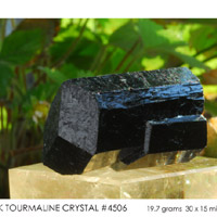 black tourmaline crystal #4506