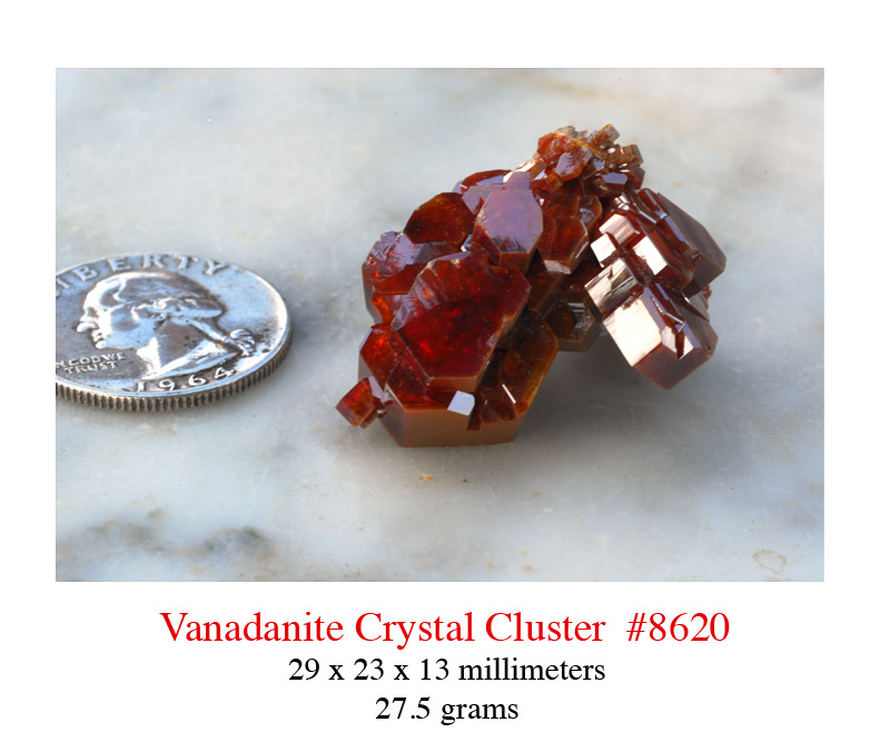 Vanadinite Crystal Cluster