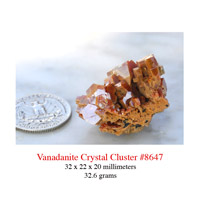 Vanadinite Crystal Specimen from Morocco