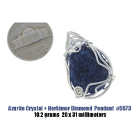 Azurite Crystal pendant