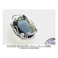 faceted moldavite