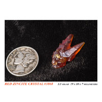 zincite crystal specimens